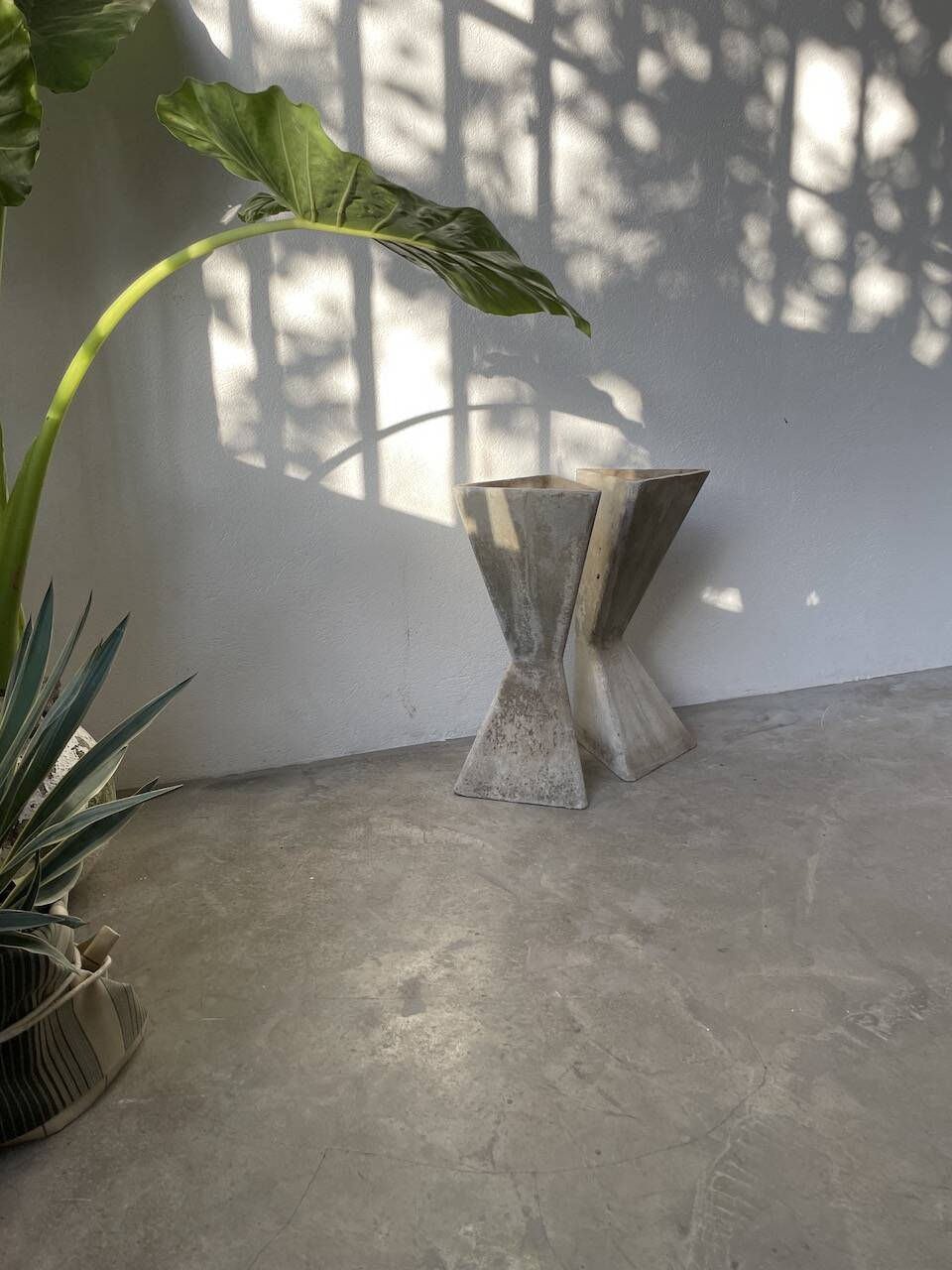 Planters jardinières fibrociment triangulaires