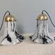 Glass pendant lights by Peill & Putzler, Petunia model 1970
