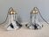 Glass pendant lights by Peill & Putzler, Petunia model 1970