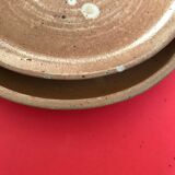 Lot plates dessert in sandstone