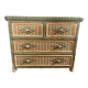 Vintage wicker chest of drawers, 80s/90s.
