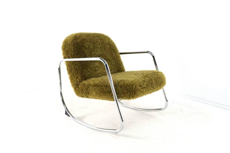 'Doodle' rocking chair - unique designer piece - unique upholstery