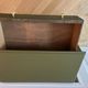 Art Deco chest of drawers - woody green - gold handles