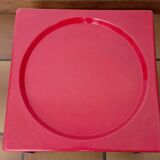 Red table OZOO. Marc Berthier for Prisunic. 1970