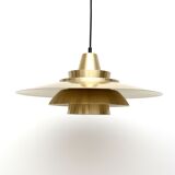 Vintage Danish Superlight lamp in brass, 1970's