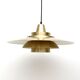 Vintage Danish Superlight lamp in brass, 1970's