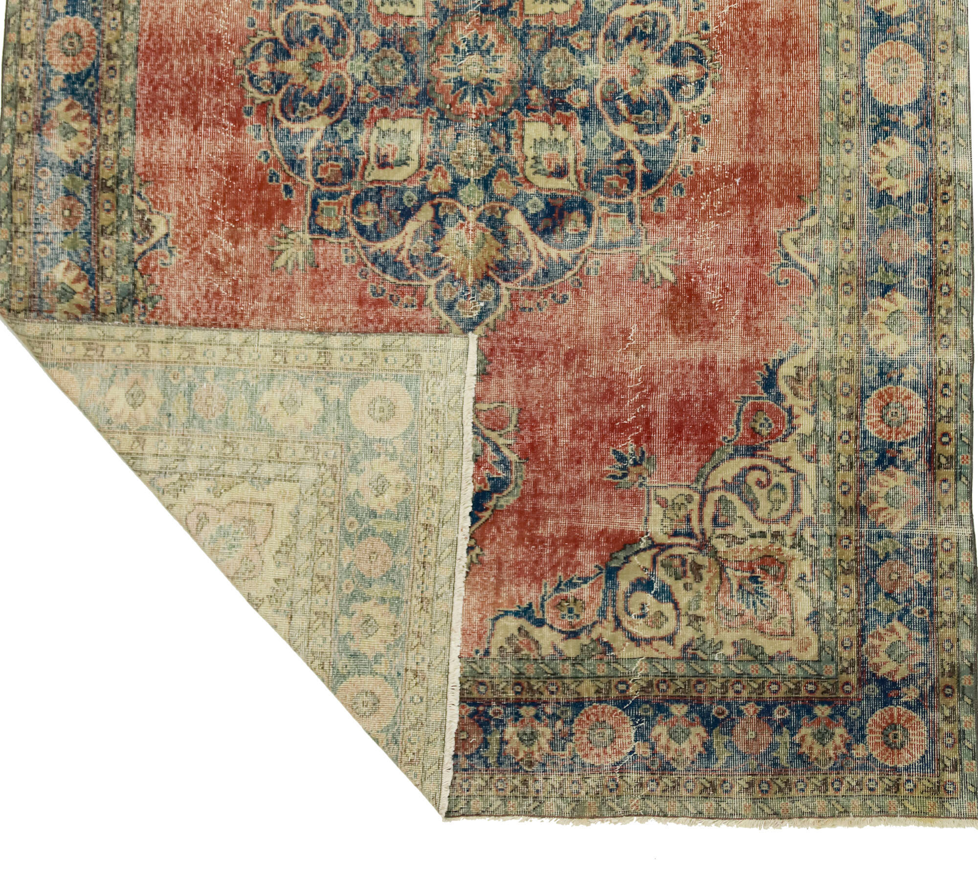Anatolian handmade vintage rug 300 cm x 197 cm