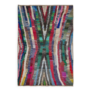 Tapis boho recyclé turc fait main 175 cm x 244 cm
