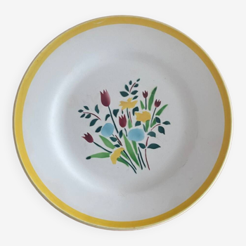 Assiette plate Digoin Sarguemines