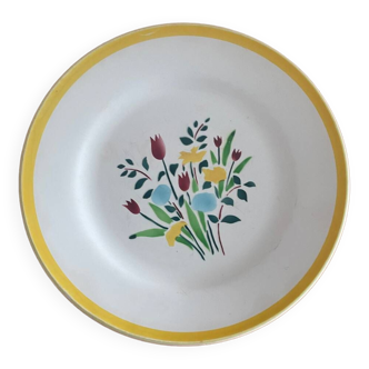 Assiette plate Digoin Sarguemines