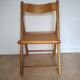 Chaise pliante assise cannée