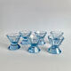 Art deco glasses, set of 6, 1940s