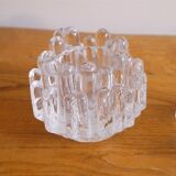 Pair of "polaris" glass candle holders by Goran Warff 1960