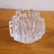 Pair of "polaris" glass candle holders by Goran Warff 1960
