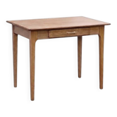Table bureau, de cuisine, table d’appoint ancienne en chêne vintage 1950