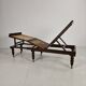 Late 19th Century English Oak Campaign Daybed with Original Cane Webbing