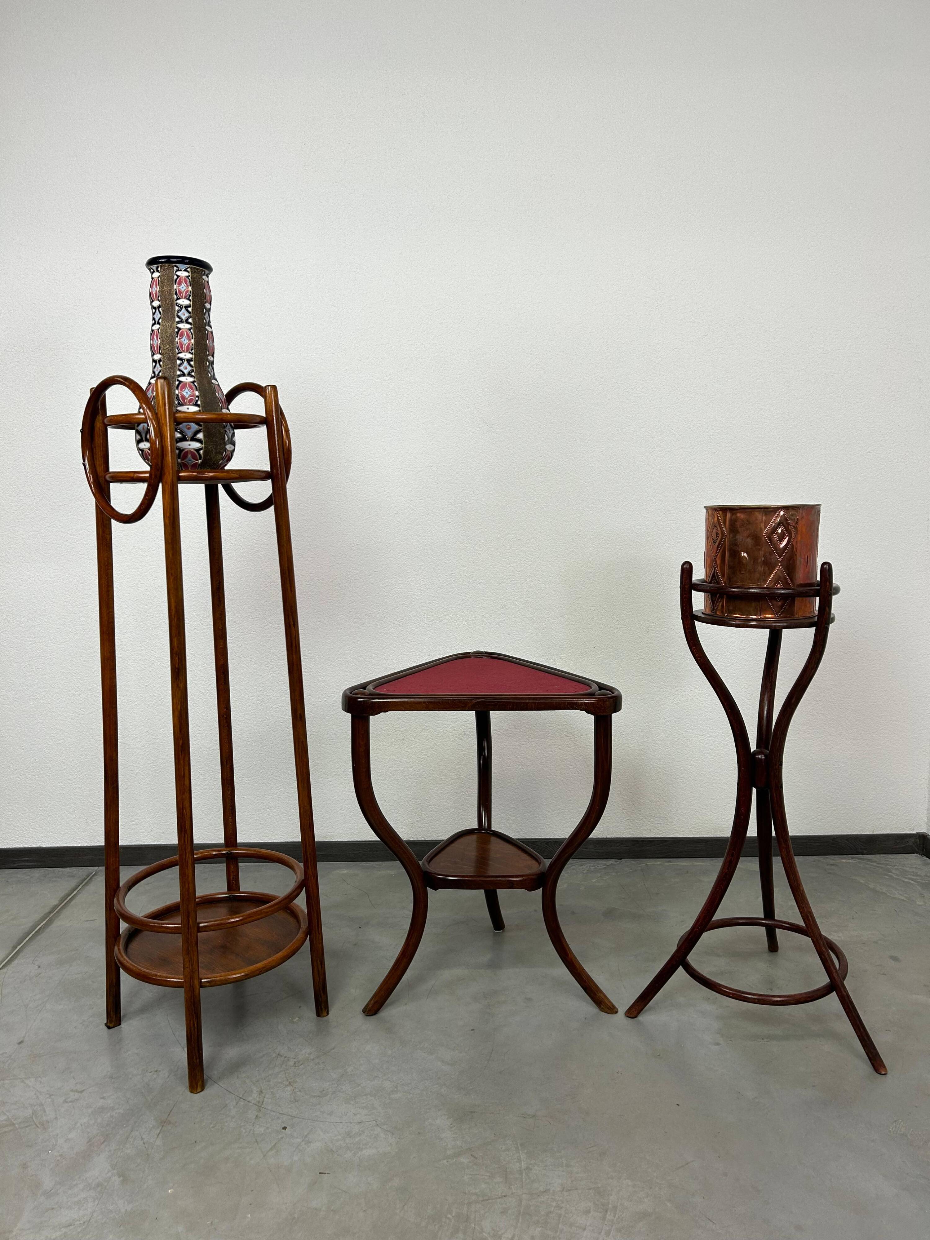 Bentwood side table attributed to Otto Wagner for Thonet.