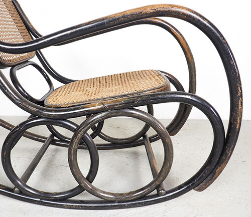 Classic Thonet bentwood rocking chair by Ton, 1950