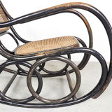 Classic Thonet bentwood rocking chair by Ton, 1950