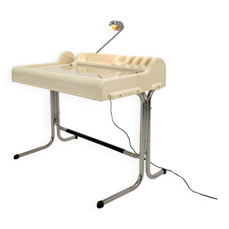 White Orix desk by Vittorio Parigi and Nani Prina for Molteni, 1970