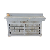 Vintage workbench with drawers