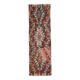 1970s Turkish Oushak Handmade Wool Cotton Red Kilim Runner Rug 130x400