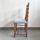 Chaise vintage en bois sculpté