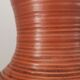 Vase art déco en céramique terra cotta signée, made in France 30s