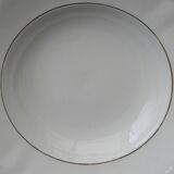 Set of 6 deep porcelain plates. Germany BAVARIA. Gold rim.