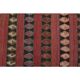 1970s Vintage Turkish Oushak Handmade Wool Cotton Red Runner Rug 140x353