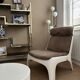 Vintage space age fauteuil van Carl Straub, Germany. Nieuw gestoffeerd!
