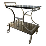 70s metal serving trolley