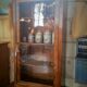 Vitrine en noyer fin XIXème