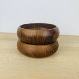 2 Scandinavian Danish teak bowls from the 60s