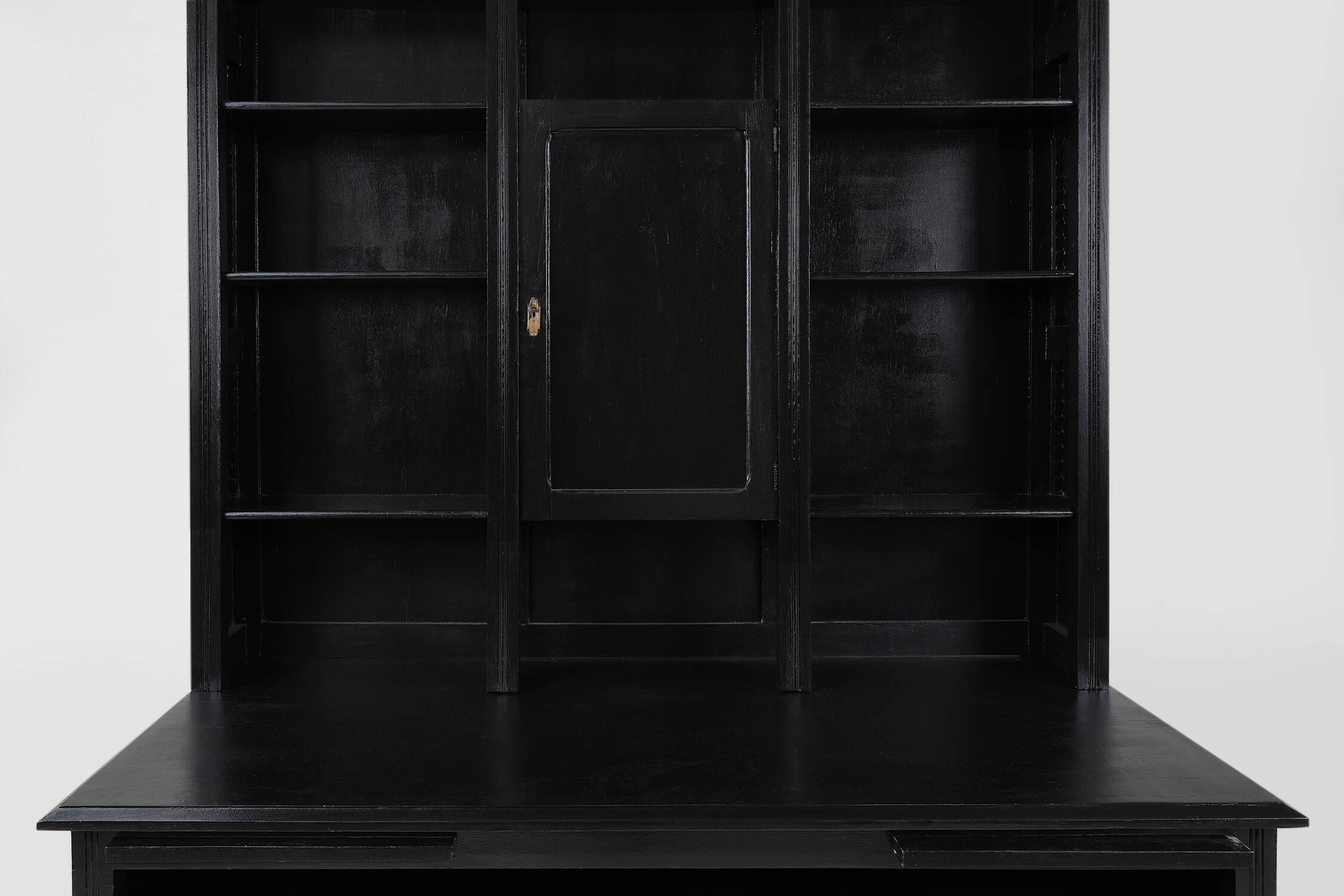 Impressive Art Nouveau Farmacist Cabinet in oak, France ca. 1910