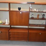 Système mural Wall-Unit Alfred Hendrickx pour Belform en Teck 1960's