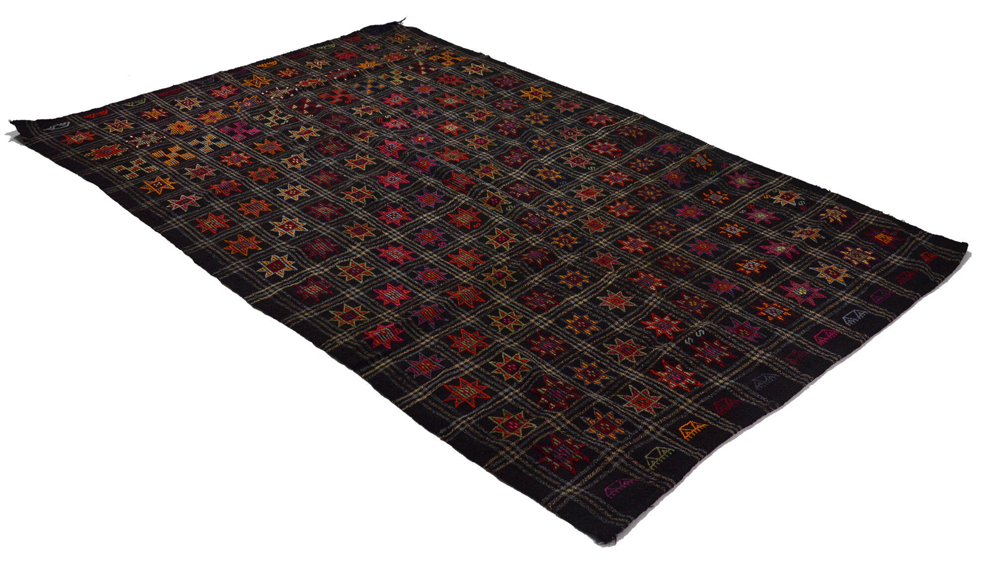 Anatolian handmade kilim rug 305 cm x 191 cm