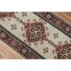 1970s Vintage Turkish Oushak Handmade Wool Cotton Red Runner Rug 78x307
