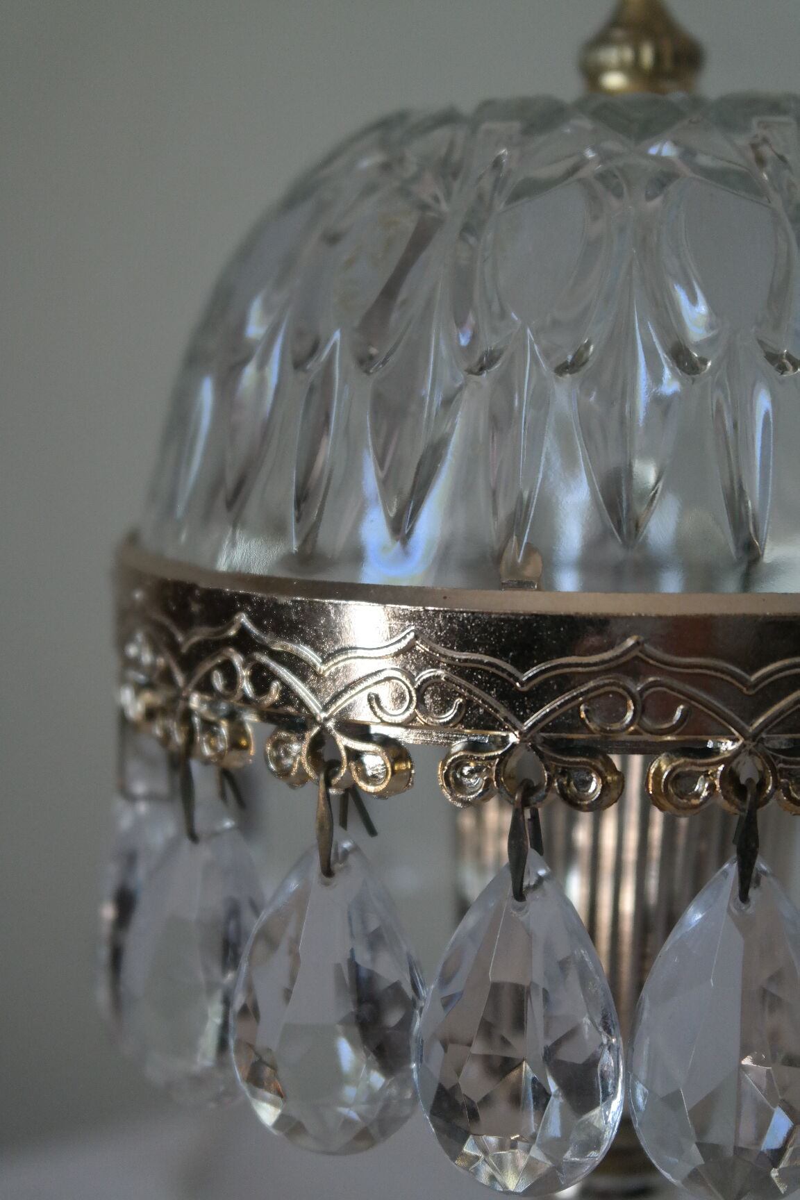 Vintage stamped table lamps