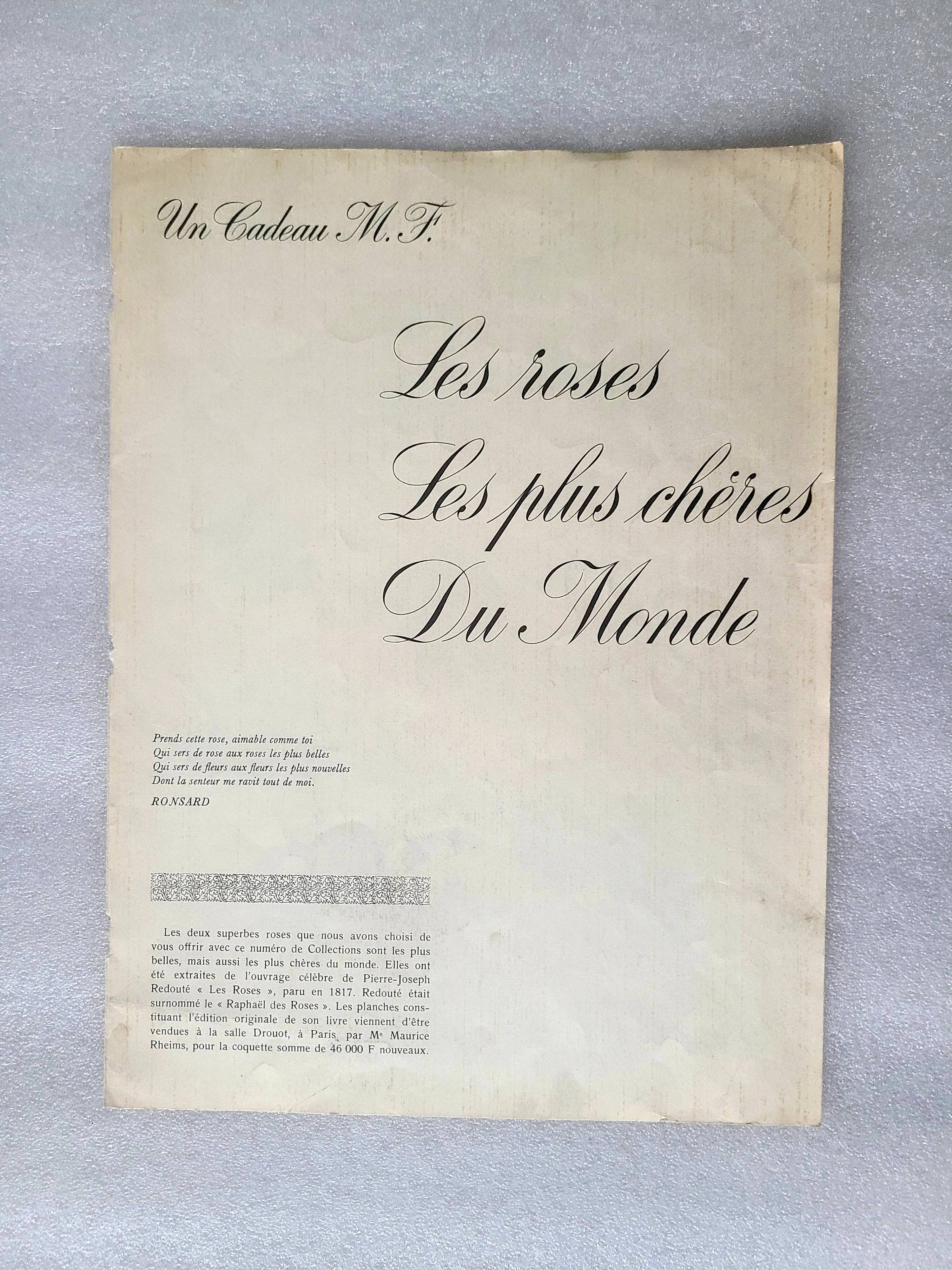 2 reproductions "Les roses les plus chères du monde"