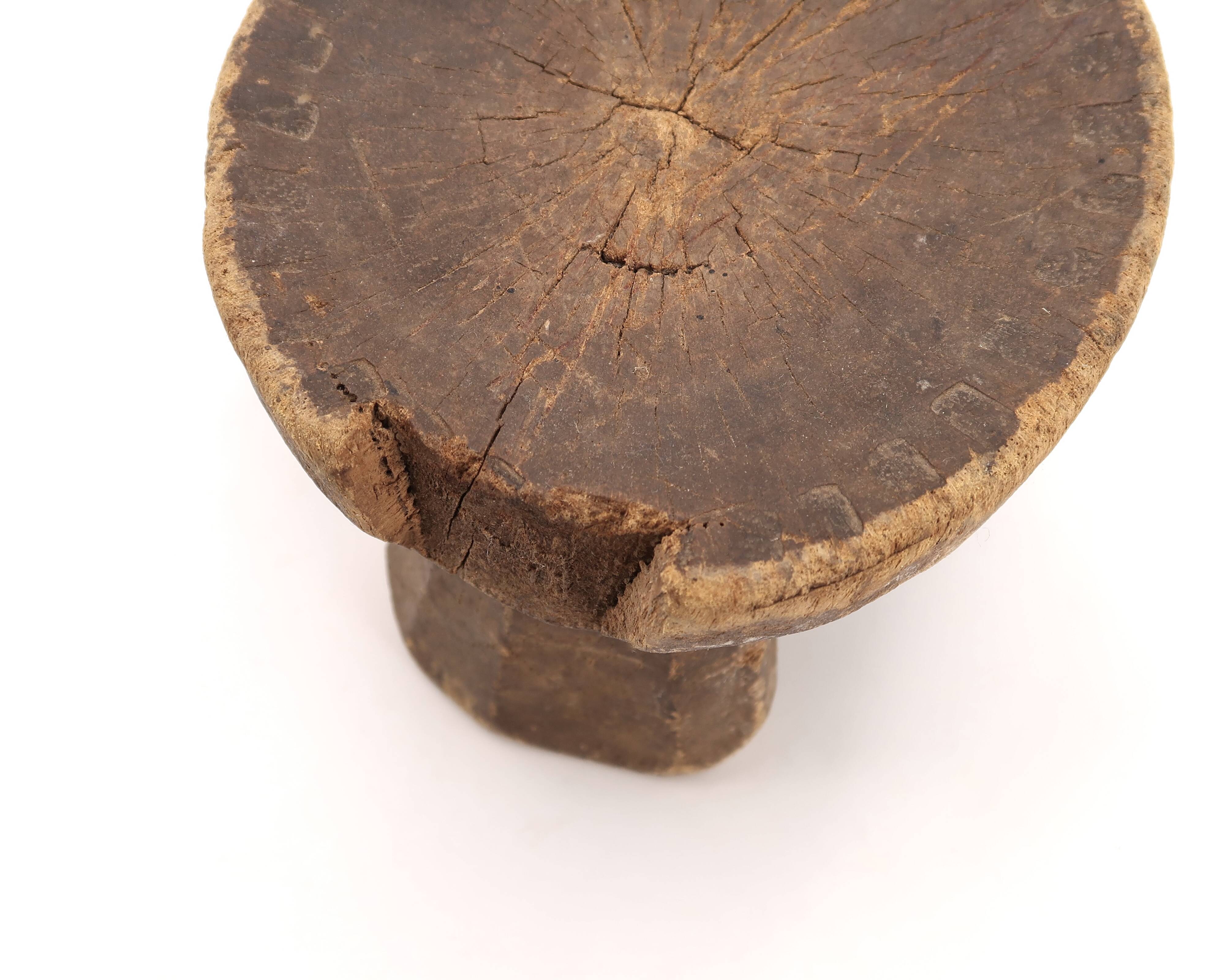 African wooden headrest, 1970s