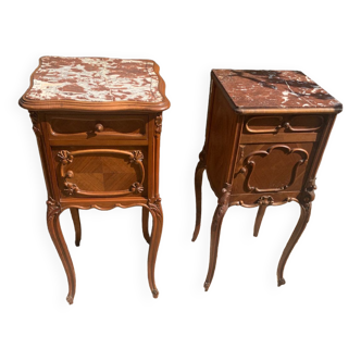 Louis XV style nightstands early 20th