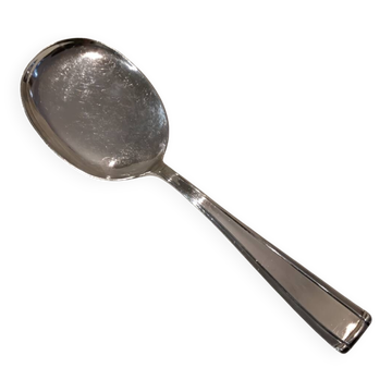 Silver-plated ice cream serving scoop, goldsmith Frionnet, art deco style