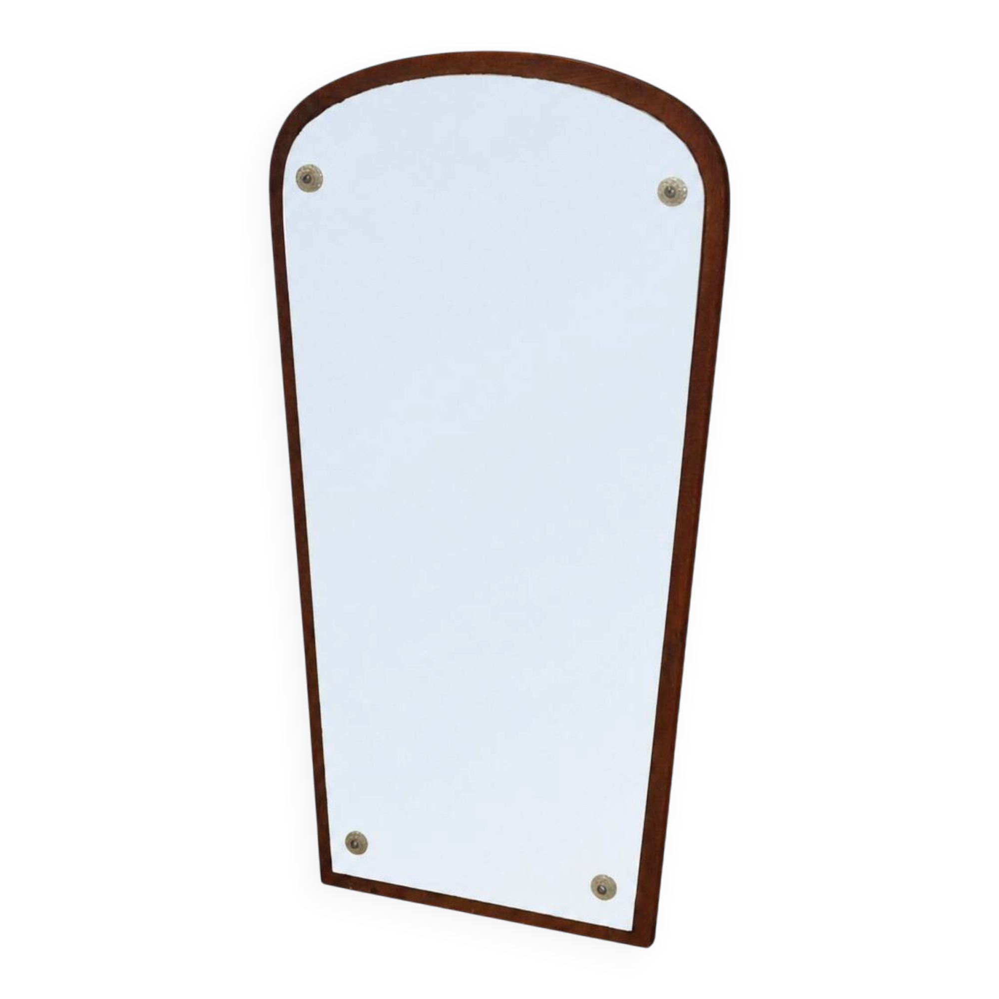 Mirror in a wooden frame, Danish design, 1980s, made in Denmark