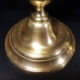 Duo of brass candlesticks