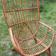 Old rattan armchair