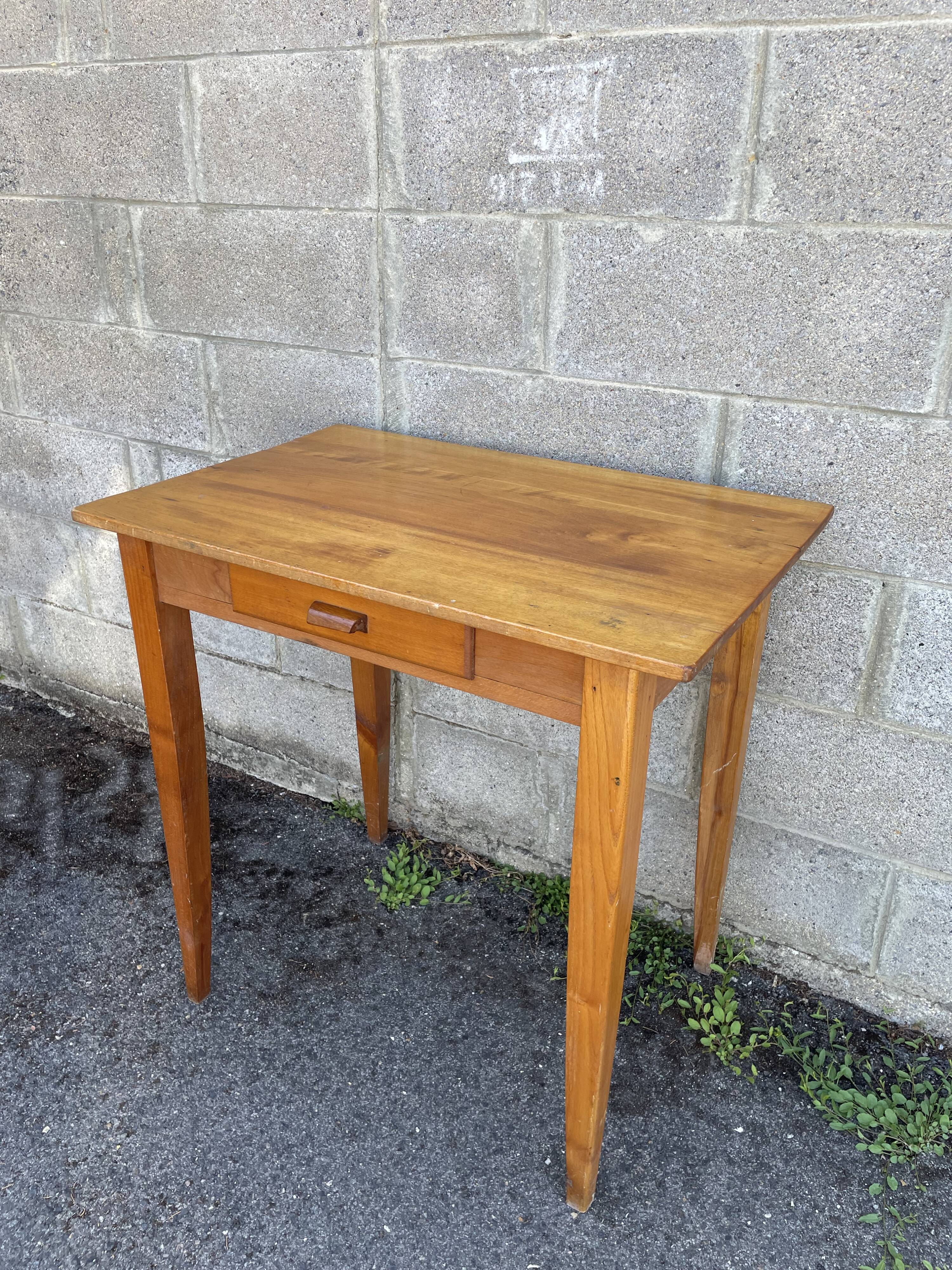 1950s oak side table