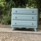 Commode Art déco bleu/vert grisé