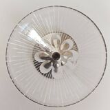 Art Deco Champagne Glasses Set of 3, Sterling Silver & Cut Glass