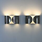 2 "Foglio" wall lights by Tobia & Afra Scarpa for Flos, 1960s.